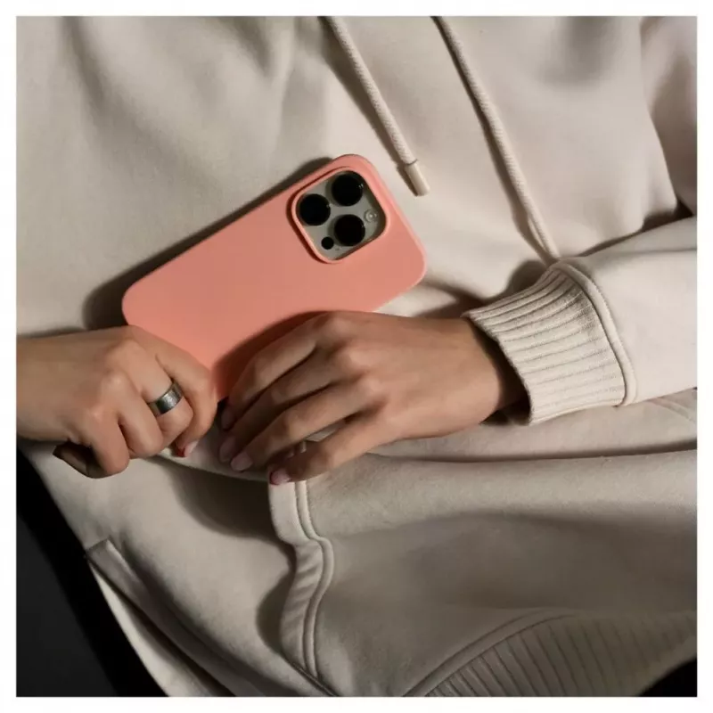 Evelatus Capa de silicone Premium Soft Touch para Apple iPhone 14 Pro 6,1 rosa-claro