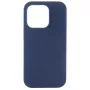 Evelatus Capa de silicone Premium Soft Touch para Apple iPhone 14 Pro 6,1 azul-marinho