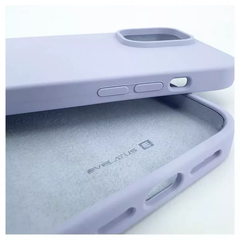 Evelatus Capa de silicone Premium Soft Touch para Apple iPhone 14 Pro Max 6,7 lilás