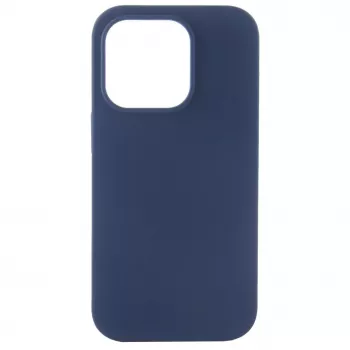 Evelatus Capa de silicone Premium Soft Touch para Apple iPhone 14 Pro Max 6,7 azul-marinho