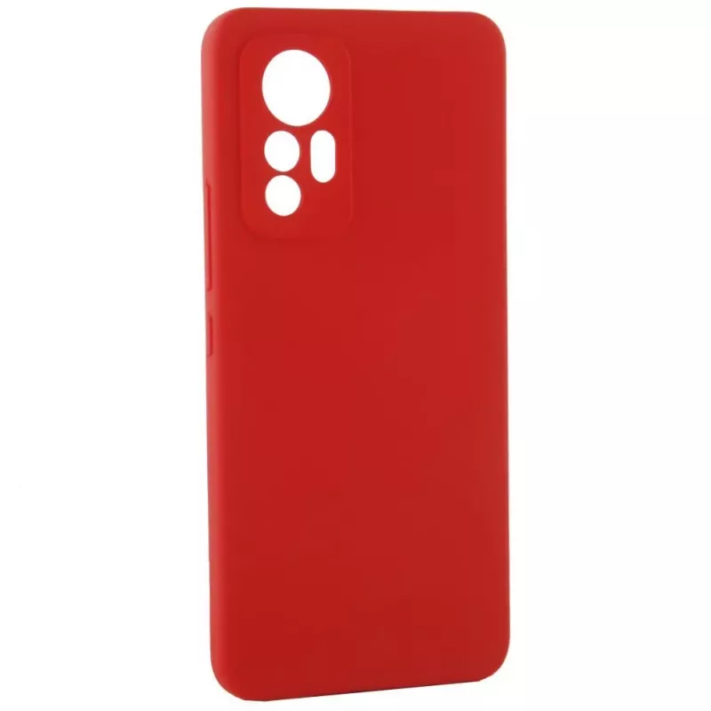 Evelatus Capa de silicone Premium Soft Touch para Xiaomi 12 Lite vermelho