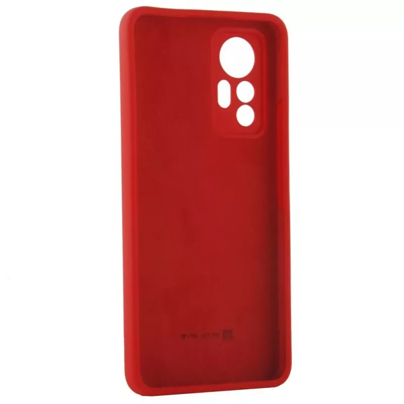 Evelatus Capa de silicone Premium Soft Touch para Xiaomi 12 Lite vermelho