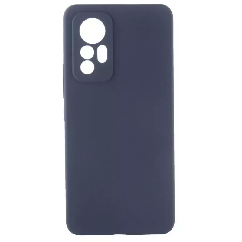 Evelatus Capa de silicone Premium Soft Touch para Xiaomi 12 Lite azul meia-noite