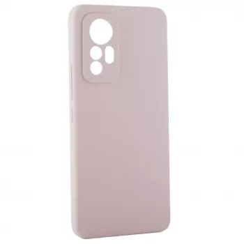 Evelatus Capa de silicone Premium Soft Touch para Xiaomi 12 Lite rosa-areia