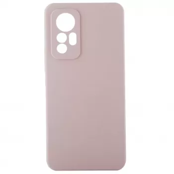 Evelatus Capa de silicone Premium Soft Touch para Xiaomi 12 Lite rosa-areia