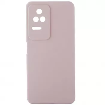 Evelatus Capa de silicone Premium Soft Touch para Xiaomi POCO F4 rosa-areia