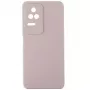 Evelatus Capa de silicone Premium Soft Touch para Xiaomi POCO F4 rosa-areia