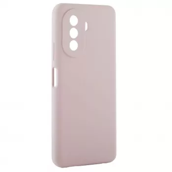 Evelatus Capa de silicone Premium Soft Touch para Huawei Nova Y70 rosa-areia