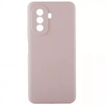 Evelatus Capa de silicone Premium Soft Touch para Huawei Nova Y70 rosa-areia