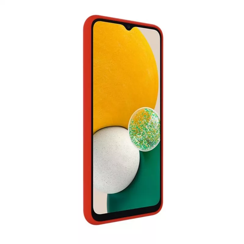 Evelatus Samsung Galaxy A13 5G Capa de silicone Premium Soft Touch vermelha