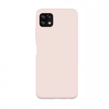Evelatus Samsung Galaxy A22 5G Capa de silicone Premium Soft Touch rosa-areia