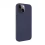 Evelatus Apple iPhone 14 Capa em pele genuína com MagSafe azul