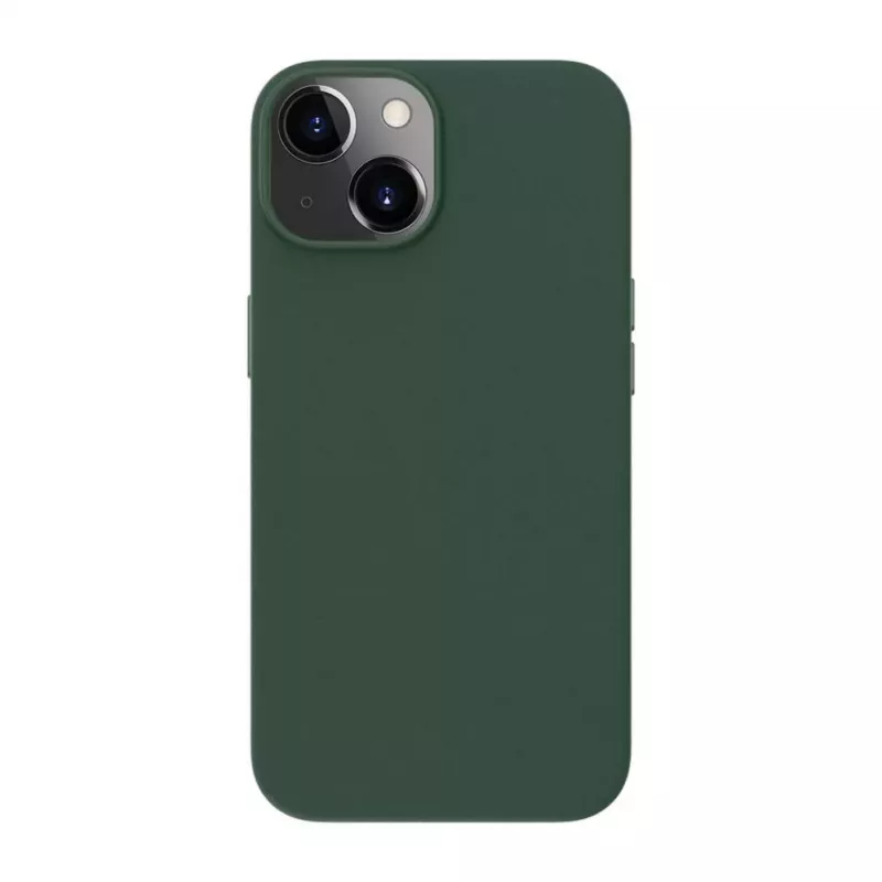 Evelatus Apple iPhone 14 Capa em pele genuína com MagSafe verde-escuro