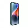 Evelatus Apple iPhone 14 Plus Capa em pele genuína com MagSafe verde-escuro