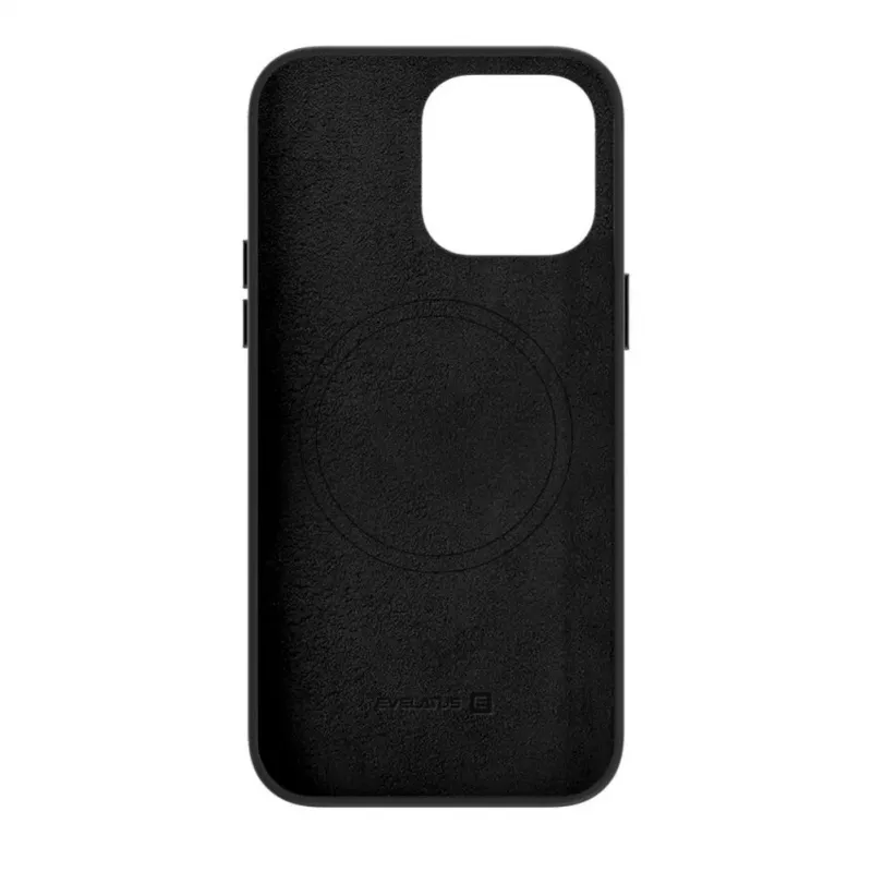 Evelatus Apple iPhone 14 Pro Capa em pele genuína com MagSafe preta