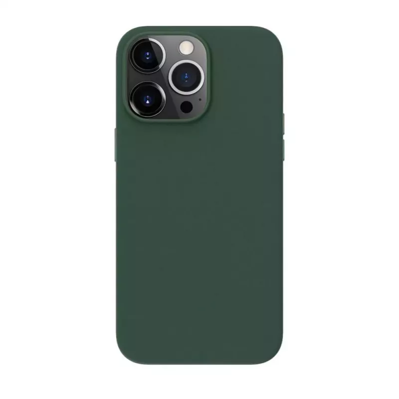 Evelatus Apple iPhone 14 Pro Capa em pele genuína com MagSafe verde-escuro