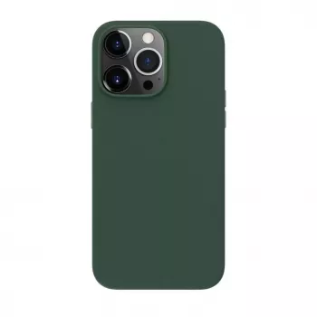 Evelatus Apple iPhone 14 Pro Max Capa em pele genuína com MagSafe verde-escuro