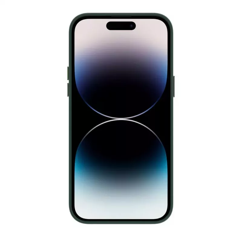 Evelatus Apple iPhone 14 Pro Max Capa em pele genuína com MagSafe verde-escuro