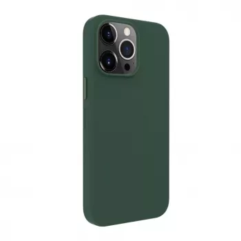 Evelatus Apple iPhone 14 Pro Max Capa em pele genuína com MagSafe verde-escuro