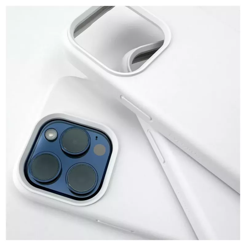 Evelatus Capa em Silicone Premium Soft Touch Branca para Apple iPhone 14 Pro