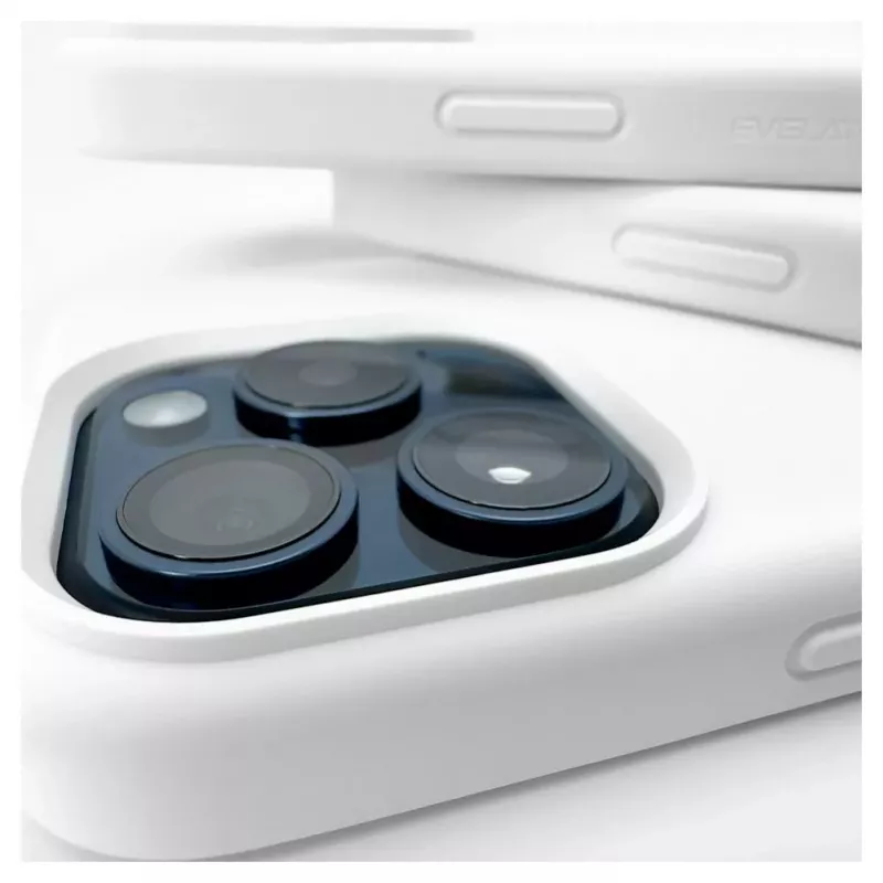 Evelatus Capa em Silicone Premium Soft Touch Branca para Apple iPhone 14 Pro