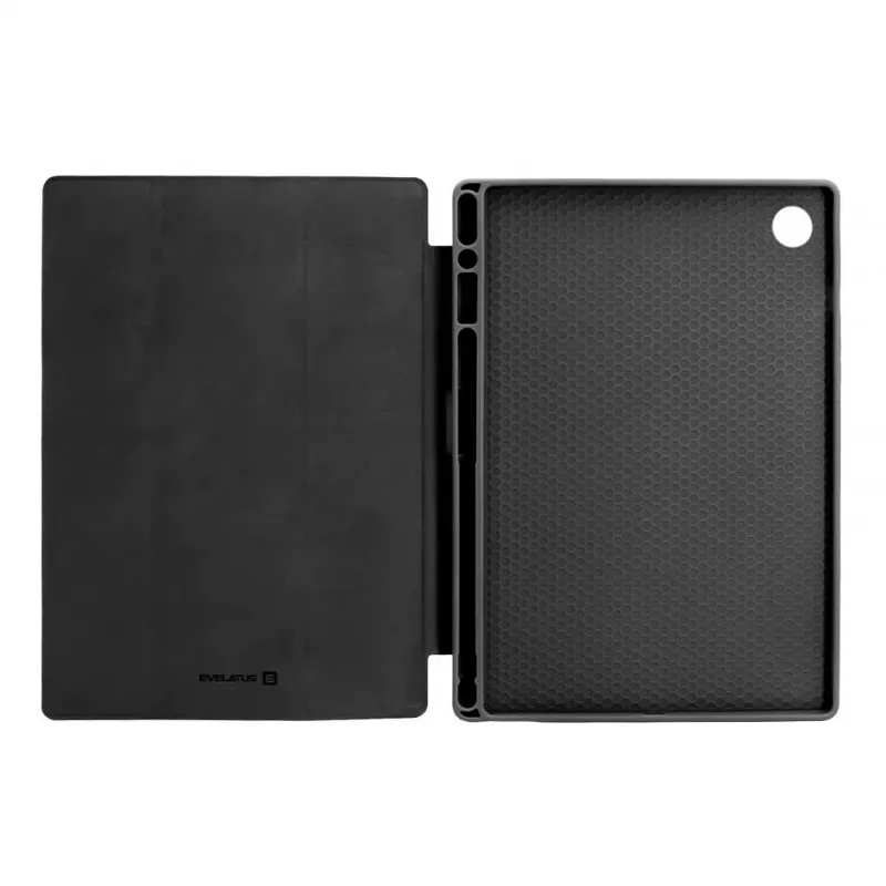 Evelatus Capa Smart com Forro Interior em Microfibra Preta para Galaxy Tab A8 10.5 (2021)