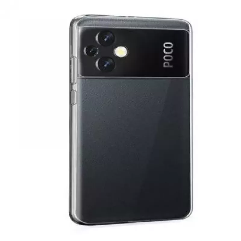 Evelatus Capa de silicone transparente para Xiaomi Poco M5 1,5mm TPU