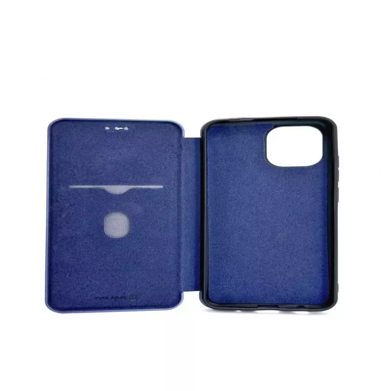 Evelatus Capa tipo livro para Xiaomi Redmi A1 / A2 azul meia-noite