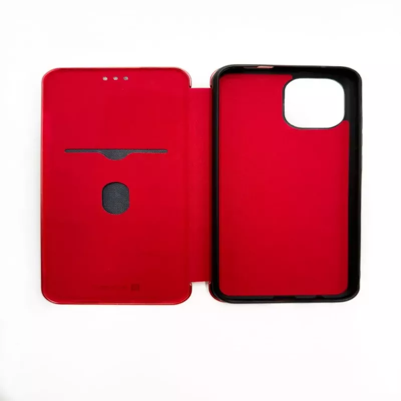 Evelatus Capa tipo livro para Xiaomi Redmi A1 / A2, vermelha