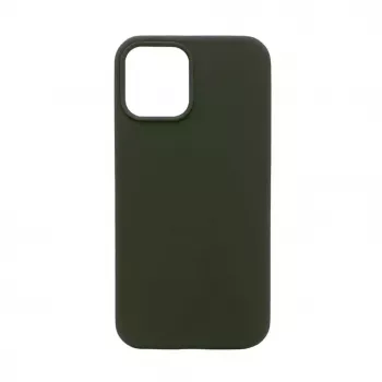 Evelatus Capa de silicone Premium MagSafe Soft Touch para Apple iPhone 12 Pro Max verde-escura