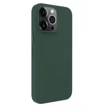 Evelatus Capa de silicone Premium MagSafe Soft Touch para Apple iPhone 13 Pro verde-escura