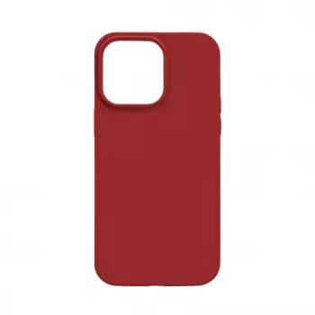 Evelatus Capa de silicone Premium MagSafe Soft Touch para Apple iPhone 14 Plus vermelho-escura