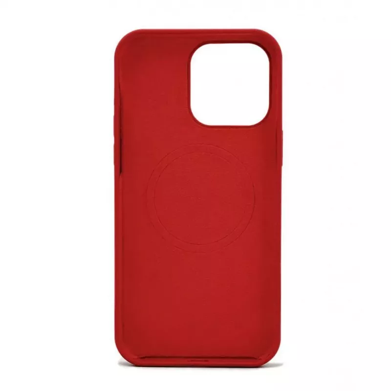 Evelatus Capa de silicone Premium MagSafe Soft Touch para Apple iPhone 14 Pro Max vermelho-escura