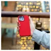 Evelatus Capa de silicone Premium MagSafe Soft Touch para Apple iPhone 14 Pro Max vermelho-escura