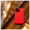 Evelatus Capa de silicone Premium MagSafe Soft Touch para Apple iPhone 14 Pro Max vermelho-escura