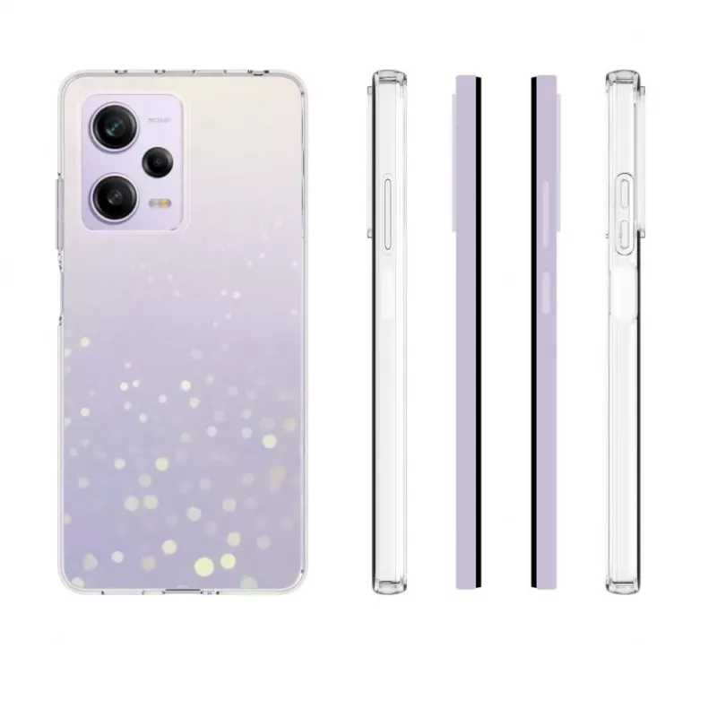 Evelatus Capa de silicone transparente para Xiaomi Redmi Note 12 Pro 5G / Poco X5 5G 1,5mm TPU