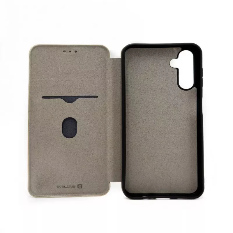 Evelatus Capa tipo livro para Samsung Galaxy A54 dourada