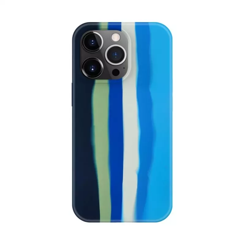 Evelatus Capa de silicone para Apple iPhone 13 Pro Max multicolor azul