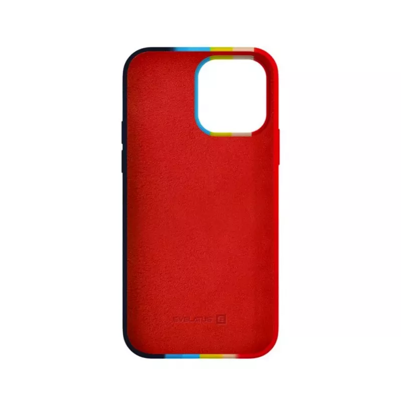 Evelatus Capa de silicone para Apple iPhone 13 Pro Max multicolor arco-íris