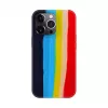 Evelatus Capa de silicone para Apple iPhone 14 Pro multicolor arco-íris