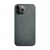 iLike Capa de silicone e plástico para Apple iPhone 12 / 12 Pro Eco Print Design preta