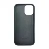 iLike Capa de silicone e plástico para Apple iPhone 12 / 12 Pro Eco Print Design preta