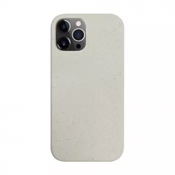 iLike Capa de silicone para Apple iPhone 12 Pro Max Eco Print Design branca