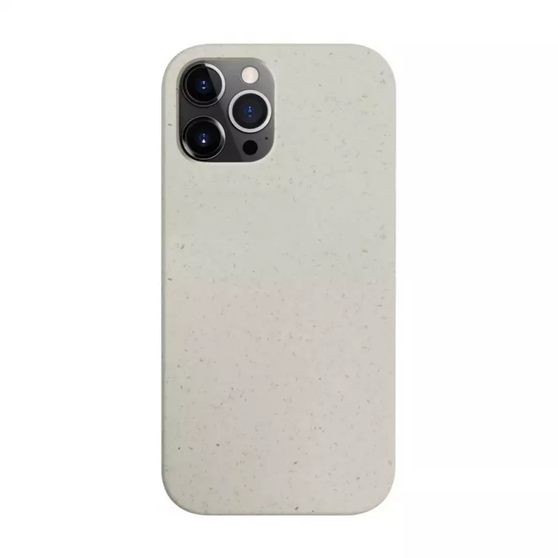 iLike Capa de silicone para Apple iPhone 12 Pro Max Eco Print Design branca