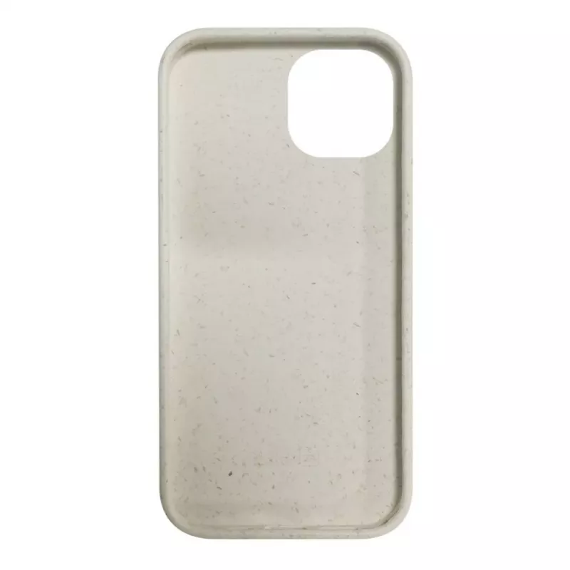 iLike Capa de silicone e plástico para Apple iPhone 13 Eco Print Design branca