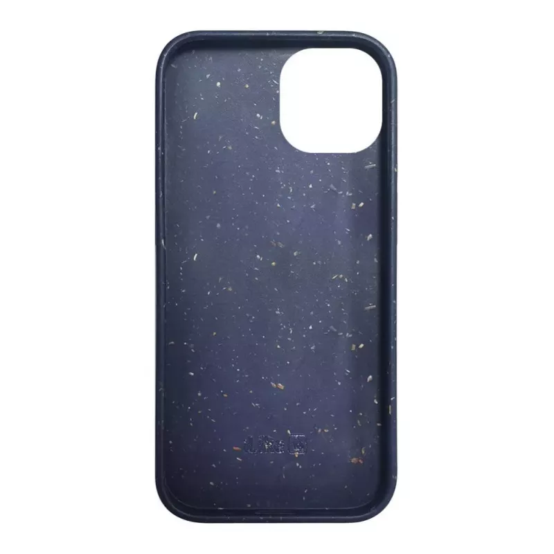 iLike Capa de silicone e plástico para Apple iPhone 13 Eco Print Design azul