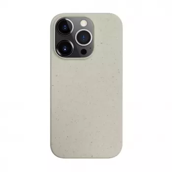 iLike Capa de silicone e plástico para Apple iPhone 13 Pro Eco Print Design branca