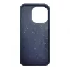 iLike Capa de silicone e plástico para Apple iPhone 13 Pro Max Eco Print Design azul