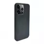 iLike Capa de silicone e plástico para Apple iPhone 13 Pro Max Eco Print Design preta