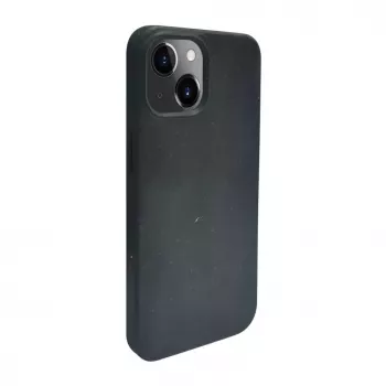 iLike Capa de silicone e plástico para Apple iPhone 14 Eco Print Design preta